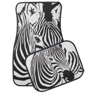 Zebra Animal Print Pattern Car Mat