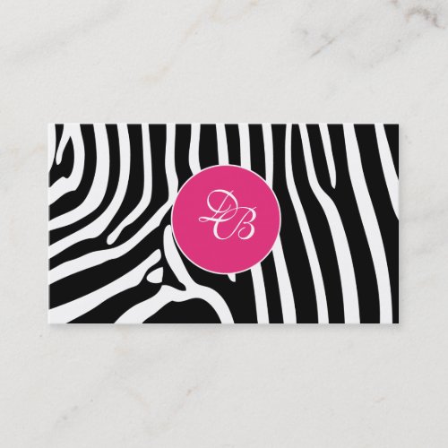 Zebra Animal Print Stylish Business Card