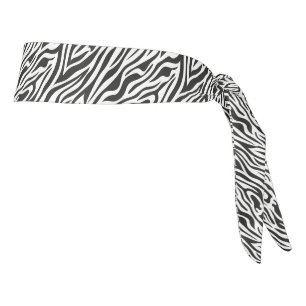 Zebra Animal Print Tie Back Headband