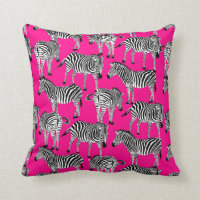 Zebra Animal Print Trendy Hot Pink Colorful Funky