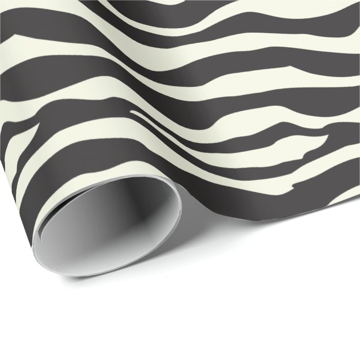 zebra wrapping paper