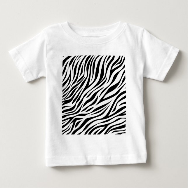 Zebra Animal Skin Print Pattern-15391 Baby T-Shirt (Front)