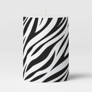 Zebra Animal Skin Print Pattern-15391 Pillar Candle