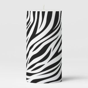 Zebra Animal Skin Print Pattern-15391 Pillar Candle