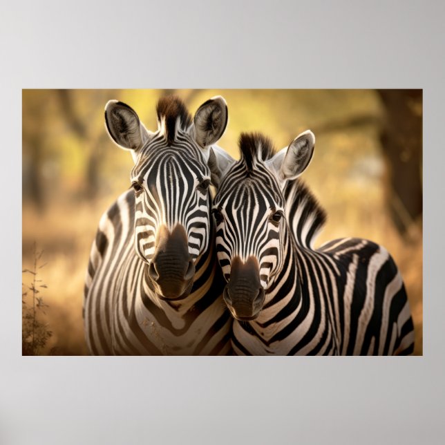 Zebra Animal Wild Beauty Freedom Wilderness Art Poster (Front)