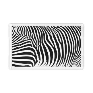 Zebra Animalprint Acrylic Tray