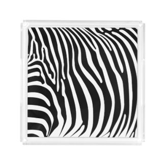 Zebra Animalprint Acrylic Tray