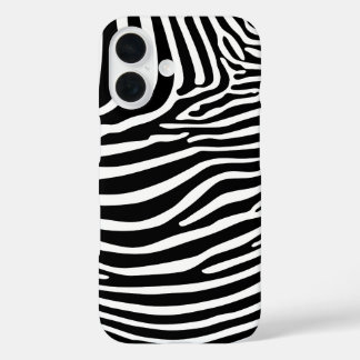 Zebra Animalprint iPhone 16 Case