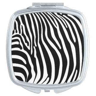 Zebra Animalprint Compact Mirror