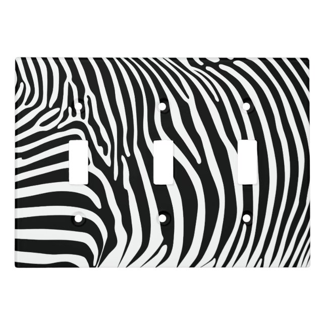 Zebra Animalprint Light Switch Cover (Front)