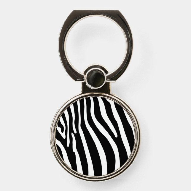 Zebra Animalprint Phone Ring Stand (Front)