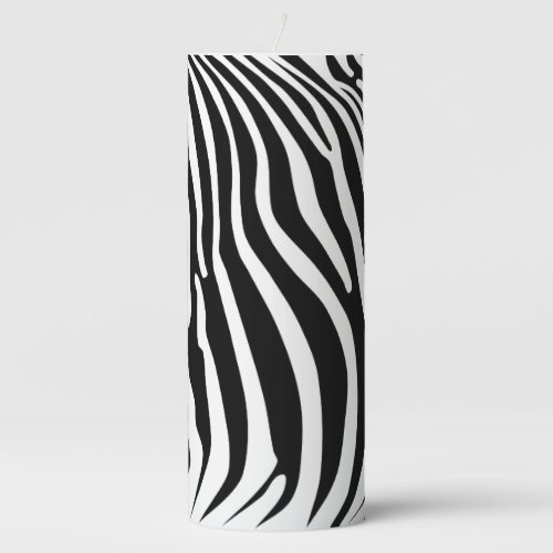 Zebra Animalprint Pillar Candle