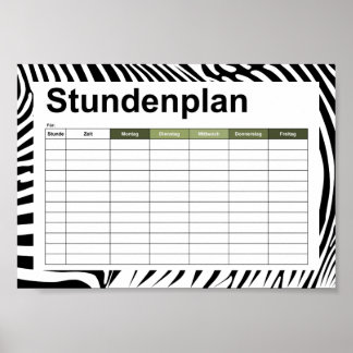 Zebra Animalprint Poster