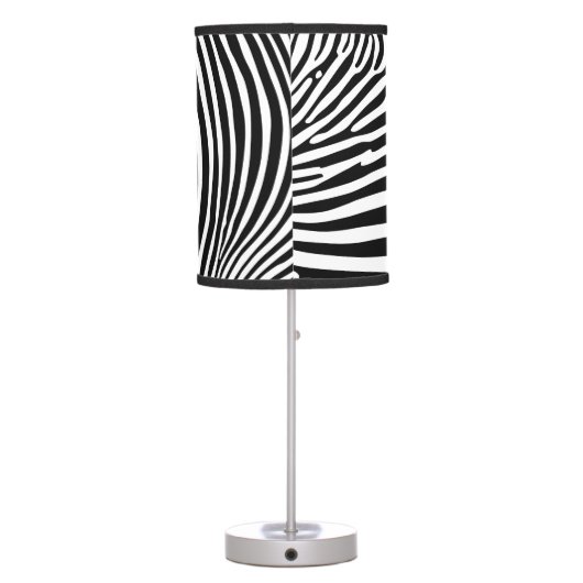 Zebra Animalprint Table Lamp (Back)