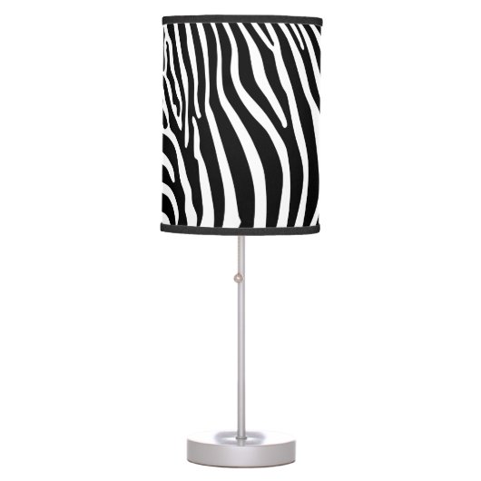 Zebra Animalprint Table Lamp (Front)