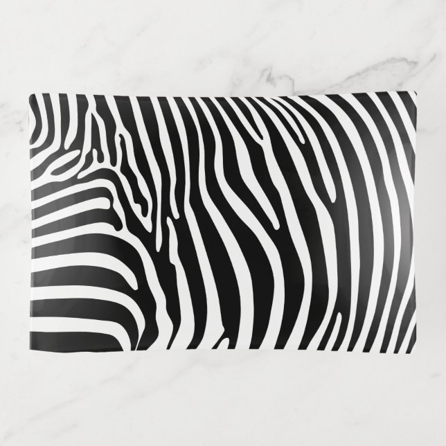 Zebra Animalprint Trinket Tray (Front)