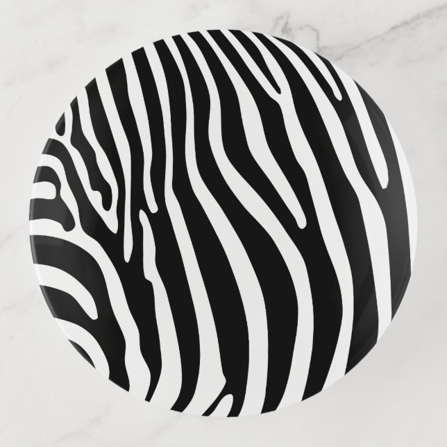 Zebra Animalprint Trinket Tray (Front)