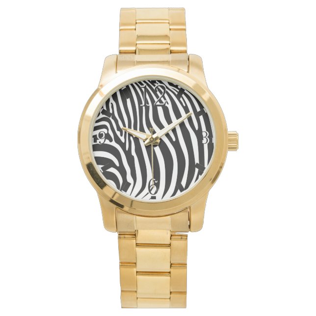 Zebra Animalprint Watch (Front)
