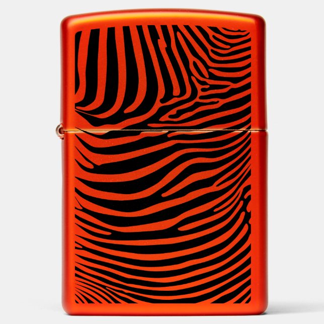 Zebra Animalprint Zippo Lighter (Front)