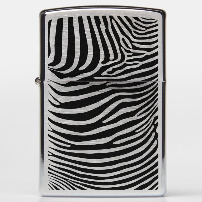 Zebra Animalprint Zippo Lighter (Front)