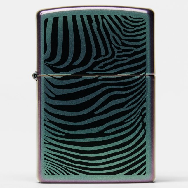 Zebra Animalprint Zippo Lighter (Front)