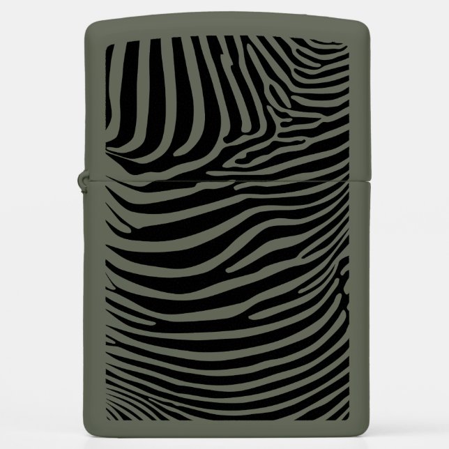 Zebra Animalprint Zippo Lighter (Front)