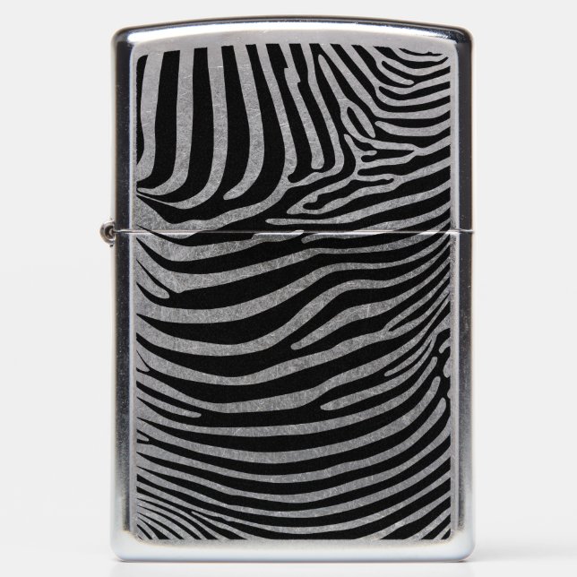 Zebra Animalprint Zippo Lighter (Front)