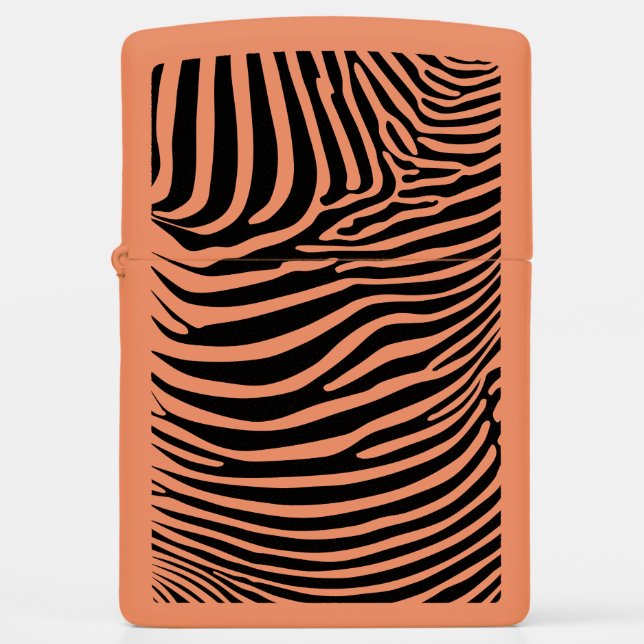 Zebra Animalprint Zippo Lighter (Front)