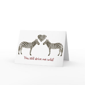 Zebra Anniversary Card