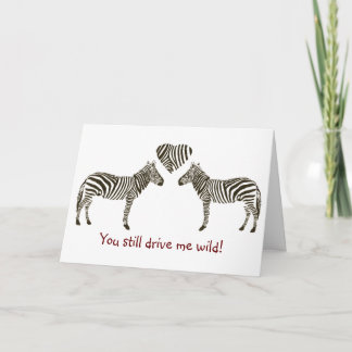 Zebra Anniversary Card