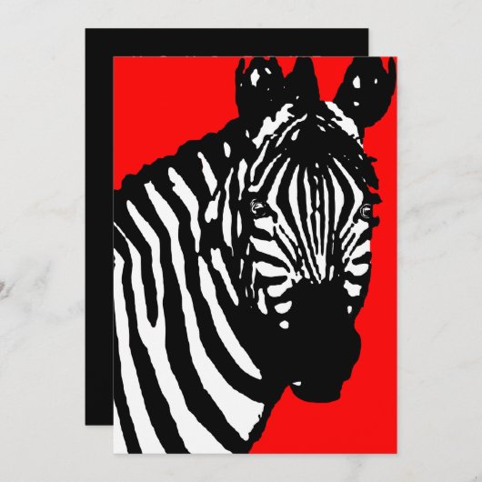 zebra announcements / invitations (Front/Back)