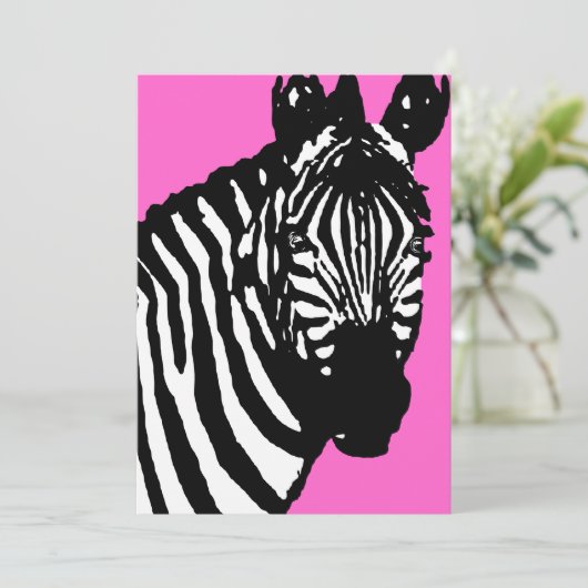 zebra announcements / invitations (Standing Front)