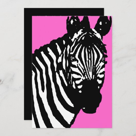 zebra announcements / invitations (Front/Back)