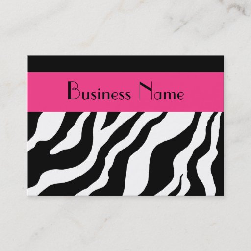 Customizable Zebra Appointment Card Business Cards