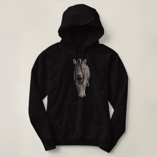 Zebra Approaching Hoodie