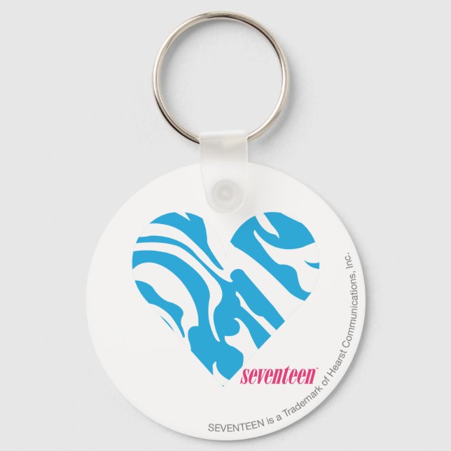 Zebra Aqua 2 Keychain (Front)