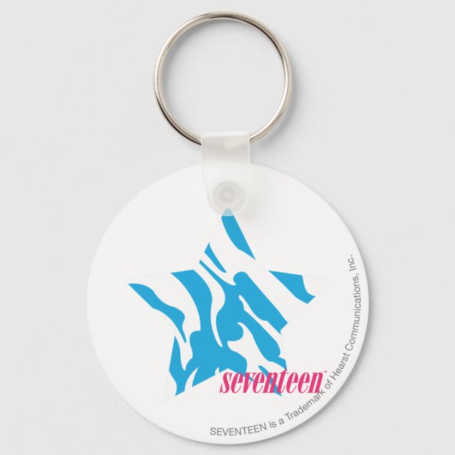 Zebra Aqua 3 Keychain (Front)