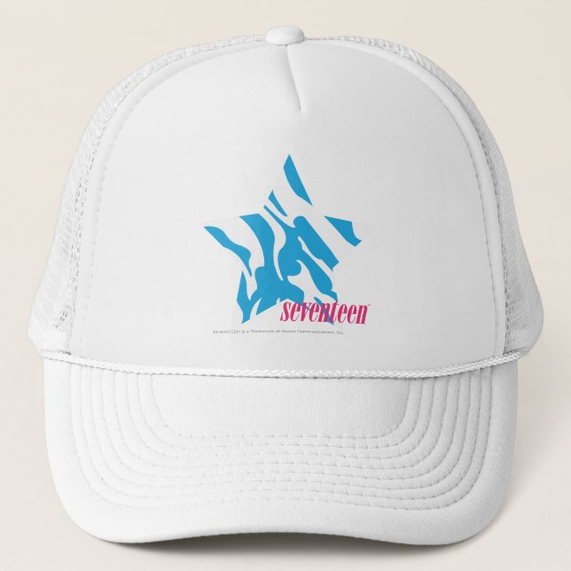 Zebra Aqua 3 Trucker Hat (Front)