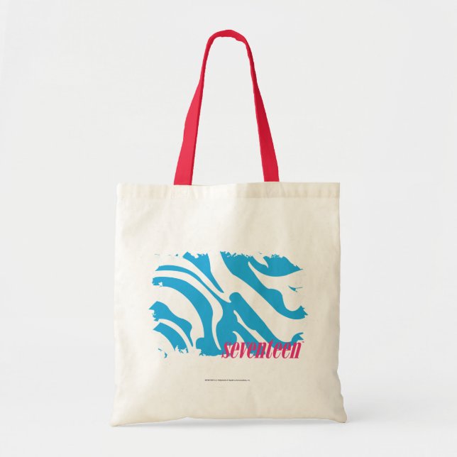 Zebra Aqua 4 Tote Bag (Front)