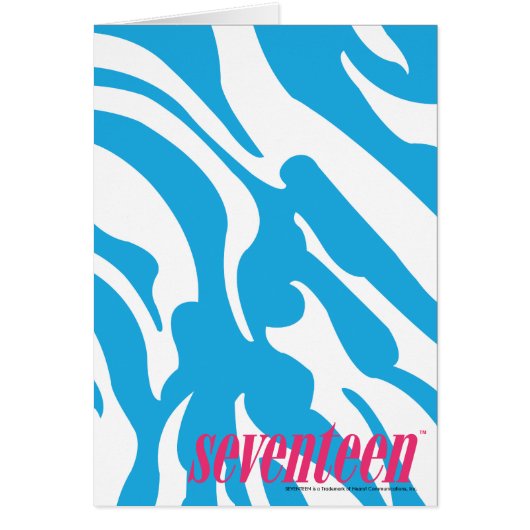 Zebra Aqua Cards (Front)