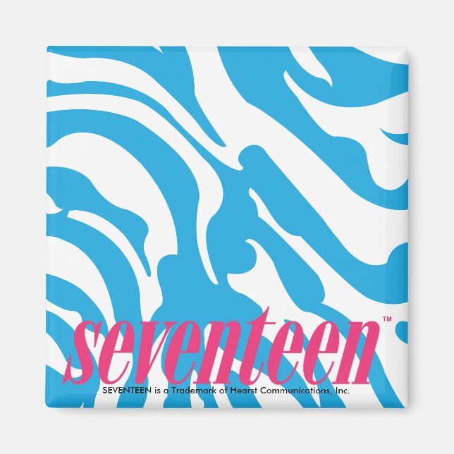 Zebra Aqua Magnet (Front)