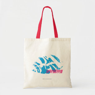 Zebra Aqua Tote Bag