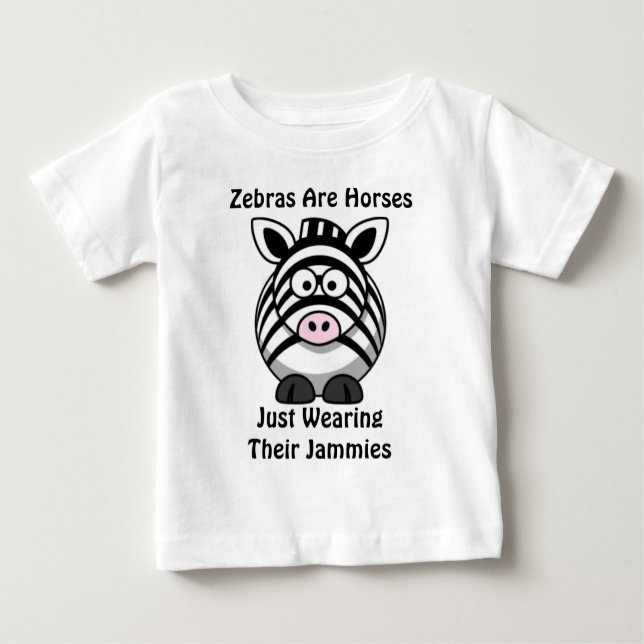 Zebra Art Baby T-Shirt (Front)