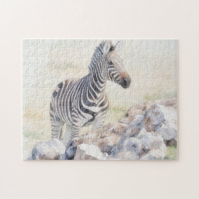 Zebra Art Wild Animal Puzzle (Horizontal)