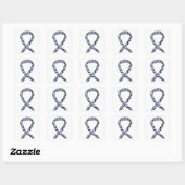 Zebra Awareness Ribbon Custom Art Decal Stickers (Sheet)