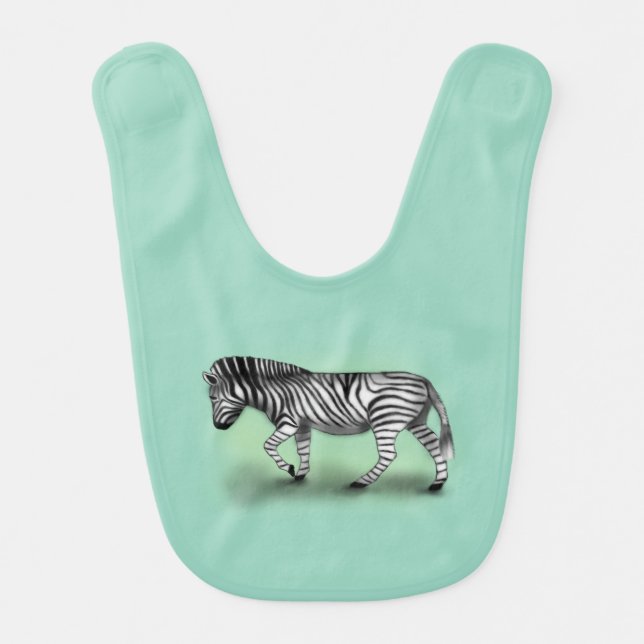 "Zebra" Baby Bib (Front)