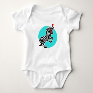 zebra baby bodysuit