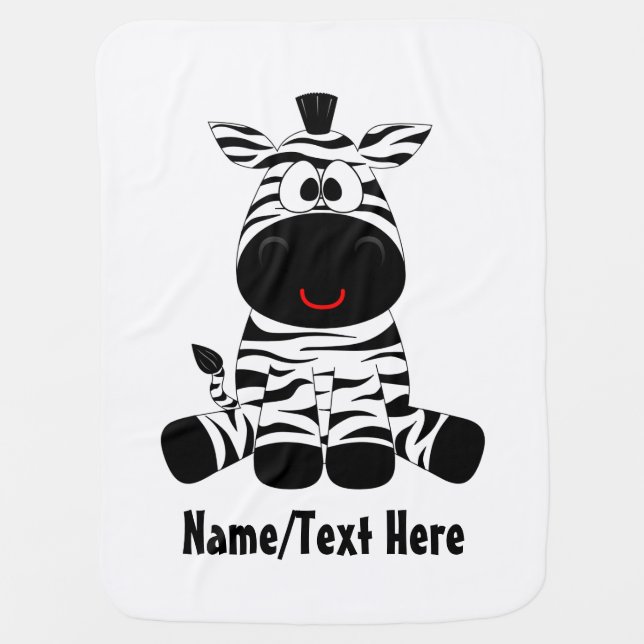 Zebra baby is cute baby blanket (Front)