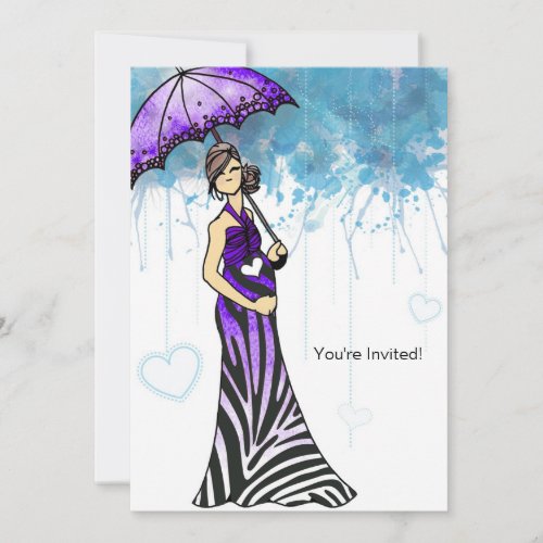 Zebra Baby Shower Invitation