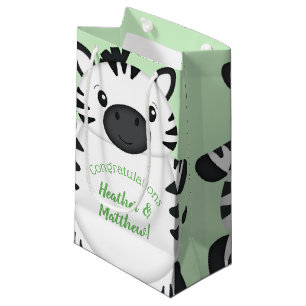 Zebra Baby Shower Small Gift Bag
